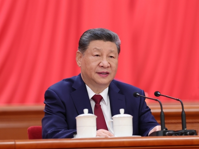 7月1日上午,庆祝中国共产党成立105周年大会在北京人民大会堂隆重举行。中共中央总书记、国家主席、中央军委主席习近平发表重要讲话。新华社记者 姚大伟 摄 7月1日上午,庆祝中国共产党成立105周年大会在北京人民大会堂隆重举行。中共中央总书记、国家主席、中央军委主席习近平发表重要讲话。新华社记者 姚大伟 摄