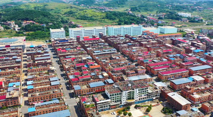 邵东市廉桥中药材市场航拍图